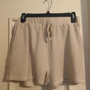 Cream shorts